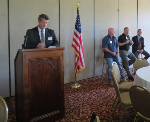 Tim McLaughlin, San Jose Water Company Moderating A Panel of Prime Contractors for San Jose Water Company, California American Water Company and California Water Service.